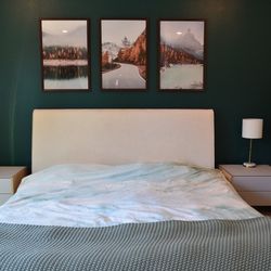 Luxury, high-end, modern main bedroom set 
