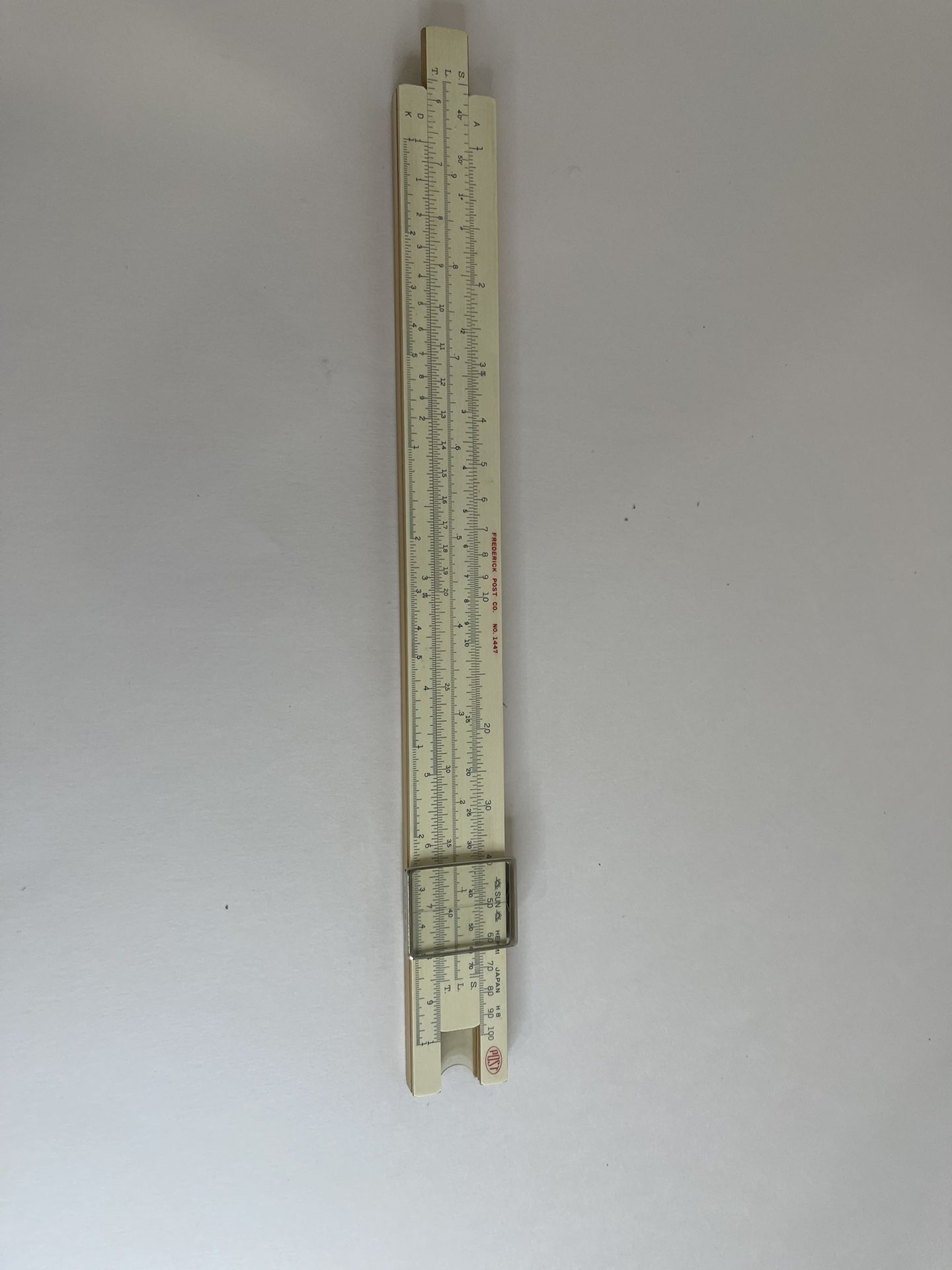 VINTAGE SLIDE RULER FREDERICK POST NO. 1447 JAPAN