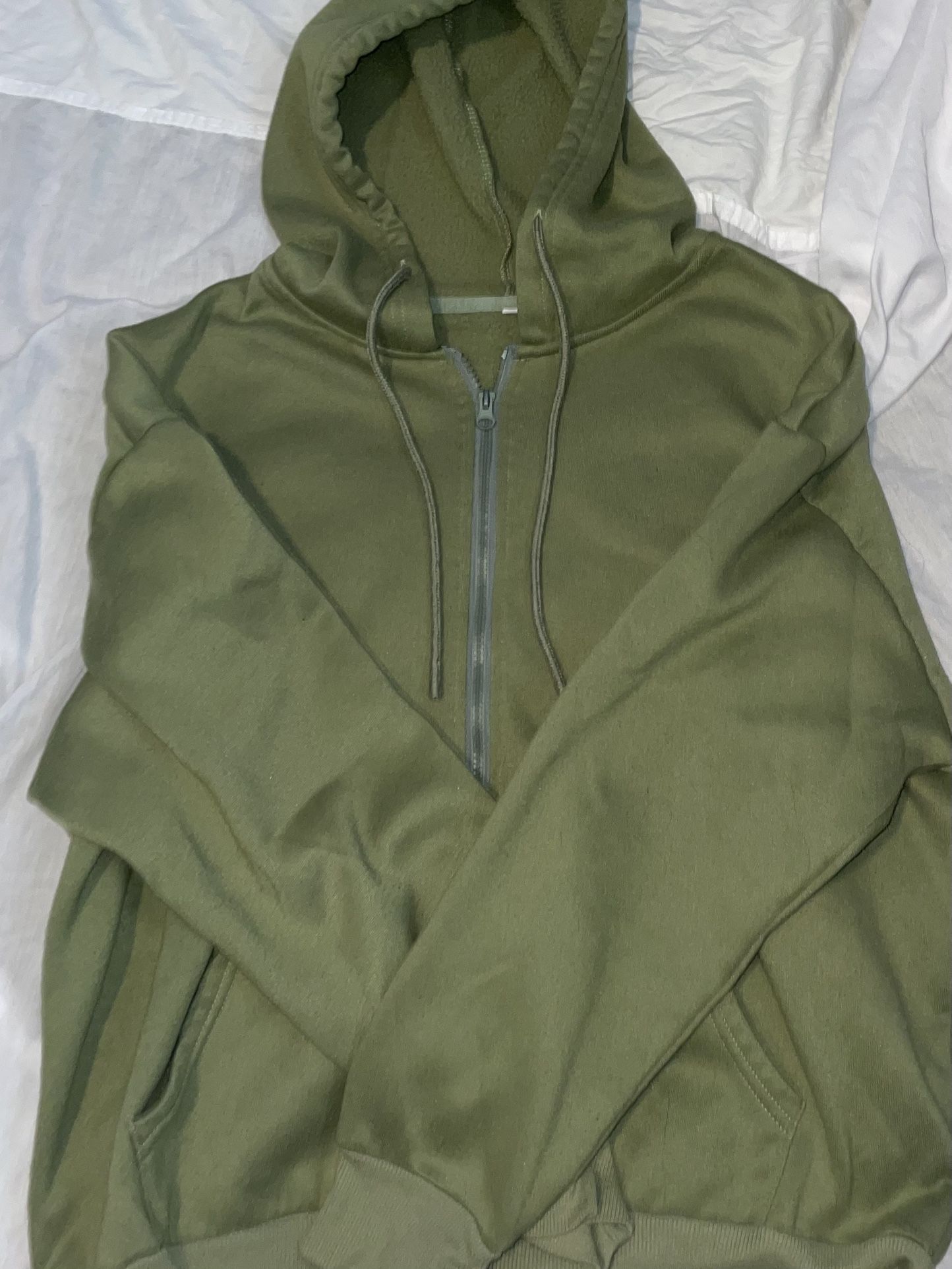 warm green jacket sz small