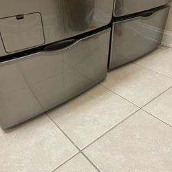 Raiser Drawer Pedestal Set For Samsung Washer And Dryer  