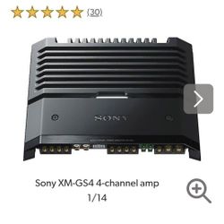 SONY 4 CHANNEL CAR AMPLIFIER ~ HIGH-RESOLUTION CAPABLE