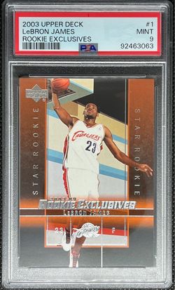 2003 Upper Deck LeBron James Rookie Exclusives #1 PSA 9 Mint
