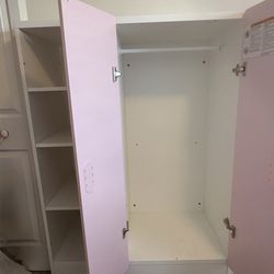IKEA Kids Pink and white Desk and Dresser