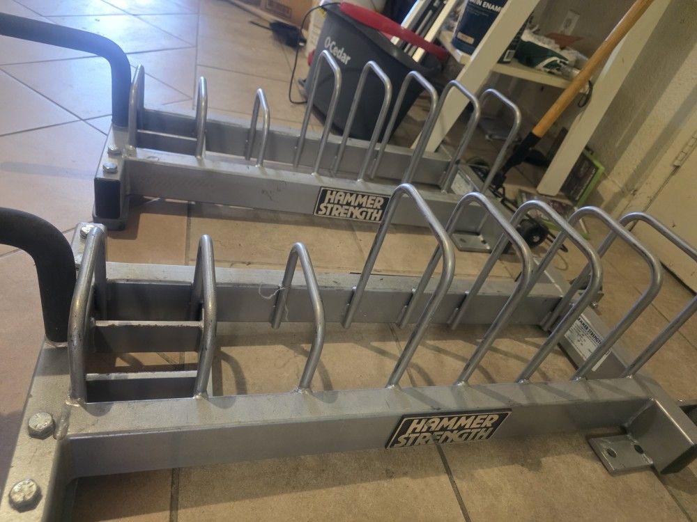 Both Hammer Strength Plate Storage Rack