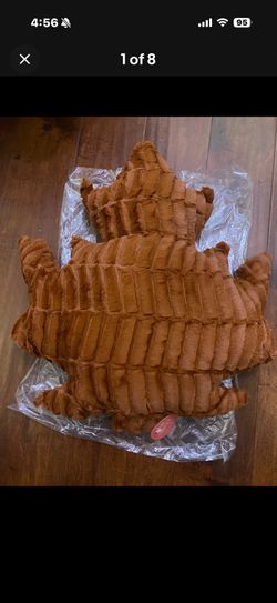 SEW SWEET Maple Leaf Hide Spruce Stuffie Handmade Minky Plush Pillow USA  Large