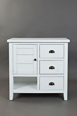 Artisan's Craft Weathered White Accent Chest