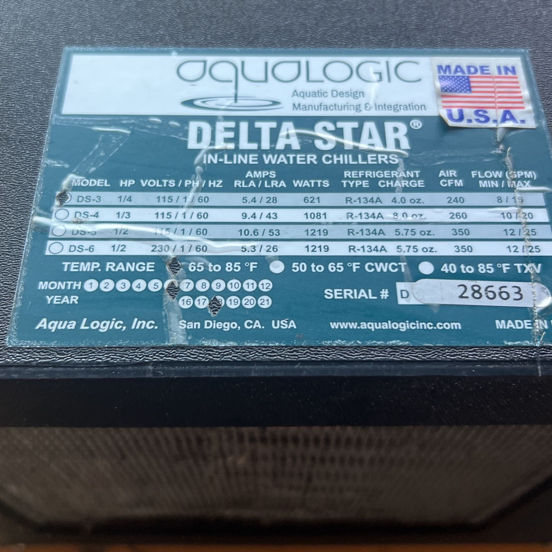 Aqualogic Aquarium Chiller