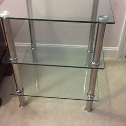 Three Layers Of Thick Glass Table 