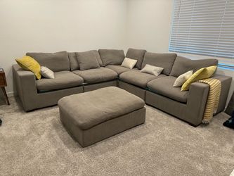 Bobs Sectional Sofa Cloud Couch Modular