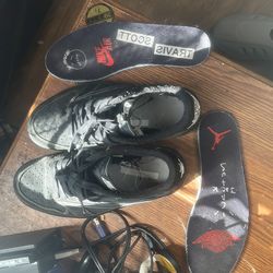 Travis Scott AJ1 Low (Size 9) Black Phantom