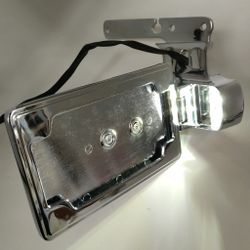 Chrome Skull License Plate Bracket w/ LED light For Harley Forty Eight XL1200X PN:MT410-CD-XIN