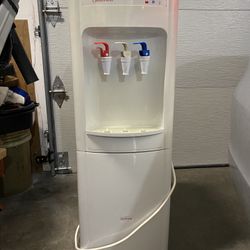 Sunbeam - Water Dispenser Hot & Cold With Mini Fridge