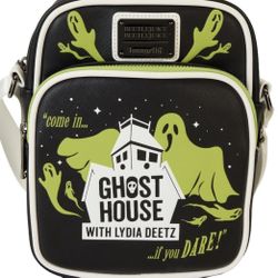 Loungefly Beetlejuice Ghost House Glow Crossbody Bag
