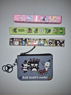 Sanrio Bad Badtz-Maru Coin Purse &  Pens