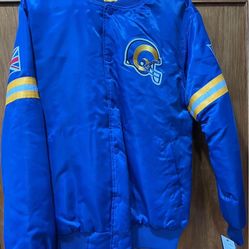 Starter Men’s  NFL  Midfield Satin Full Snap Varsity Los Angeles Rams