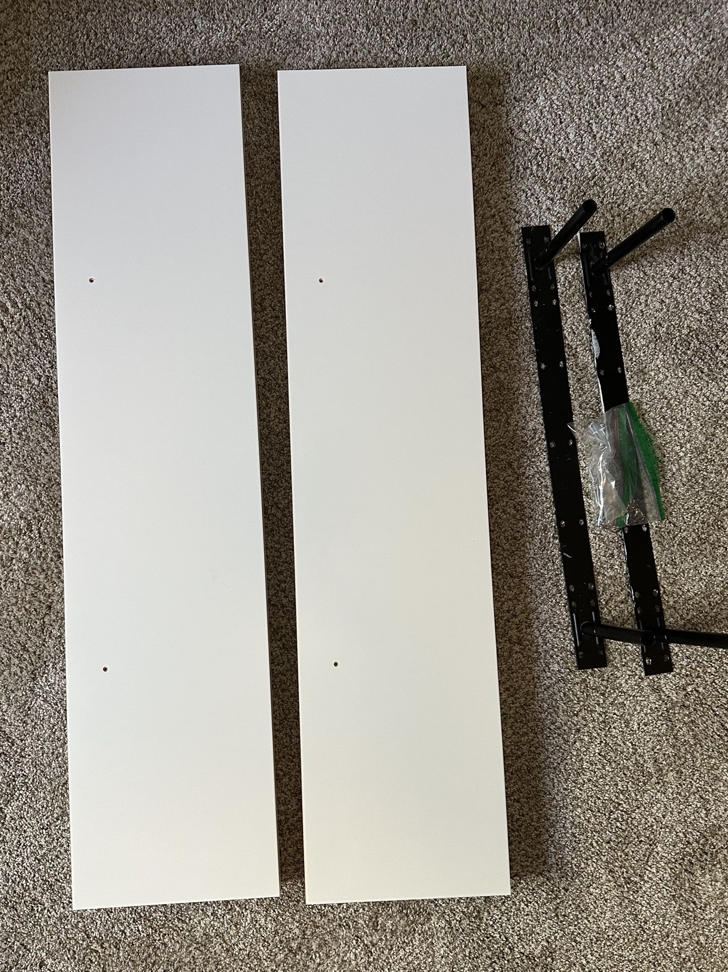 Two (2) IKEA LACK Wall Shelf, White, 43 1/4x10 1/4 "