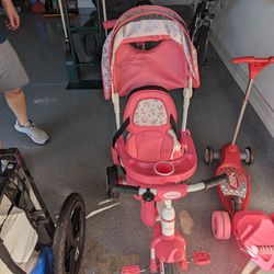 HONEY JOY Tricycle, 5 in 1 Baby stroller Trike 
