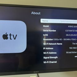 Apple TV with remote