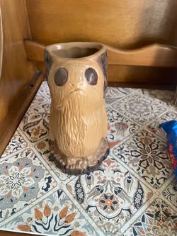 Disney Parks Galaxy's Edge Star Wars Oga's Cantina Porg Tiki Mug 1st Edition