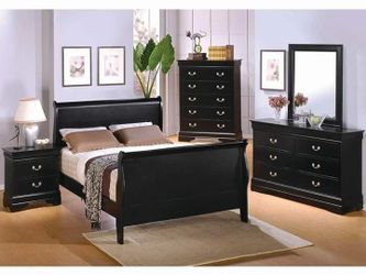 Black Sleigh Bed Collection