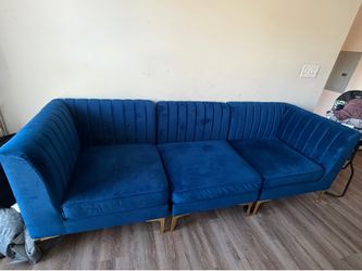 Blue sofa