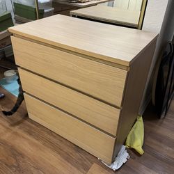IKEA MALM 3-Drawer Dresser