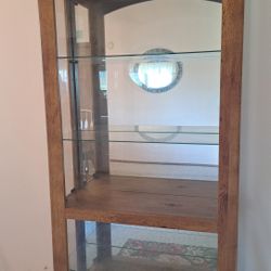 Lighted curio cabinet