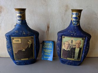 Vintage 1968 Americana Series Jim Beam Decanters