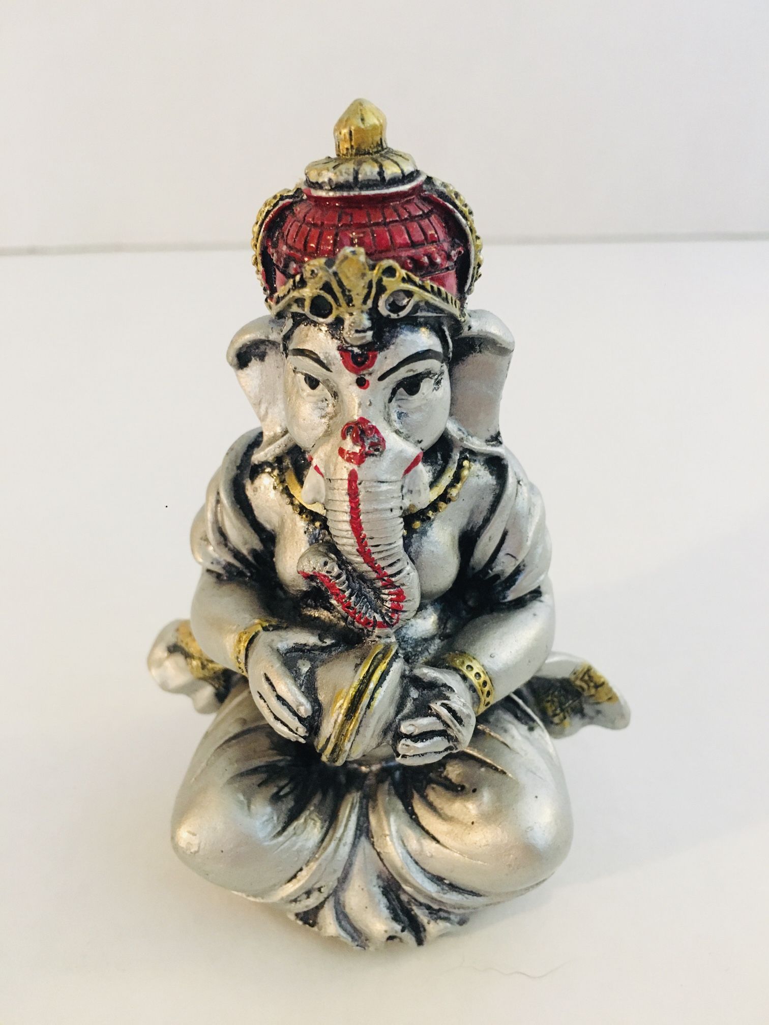 Small Sitting Ganesh Figurine