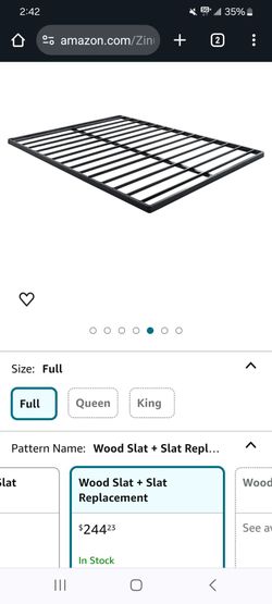 Full Size Metal Bed Slat Replacement Frame