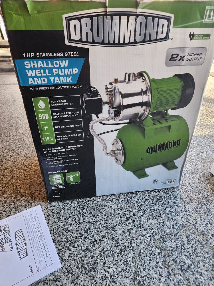 Shallow Well Pump 1 Horsepower