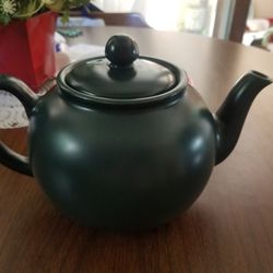 Dark Forest Green Teapot