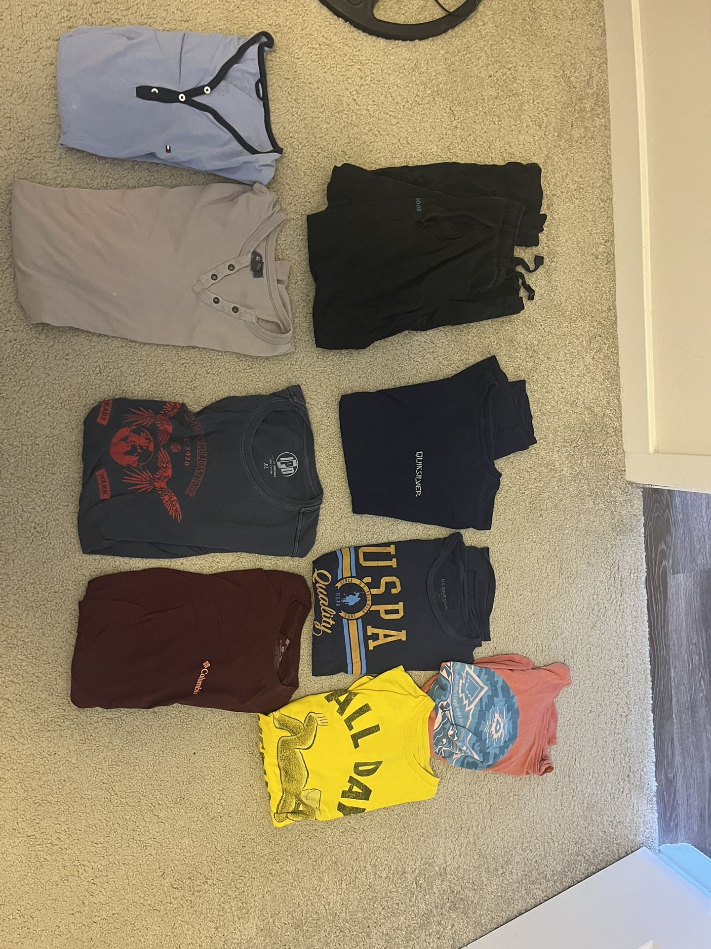 Men’s Shirts Short Sleeve And Jackets size L Or Xl