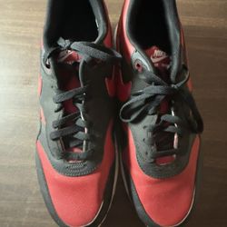 Nike ID Air Max Red Black Sneakers Shoes Men's Size 13