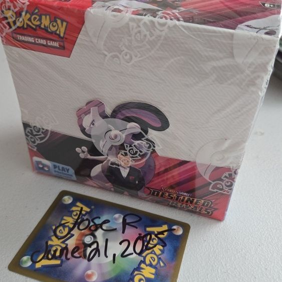 sealed destined rivals booster box Pokemon TCG: Scarlet & Violet - Display get caught up in more electrifying fun with acrylic standees BOX[30+3 PACKS]Destined Rivals+Random Pokemon Card