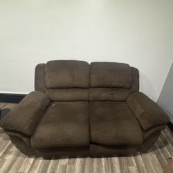 Two Brown Couches Need Gone Asap 