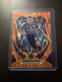 2025 Panini Prizm FIFA Club World Cup Lautaro Martinez #91 Orange Seismic /199