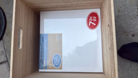 12”x12” white painting canvases