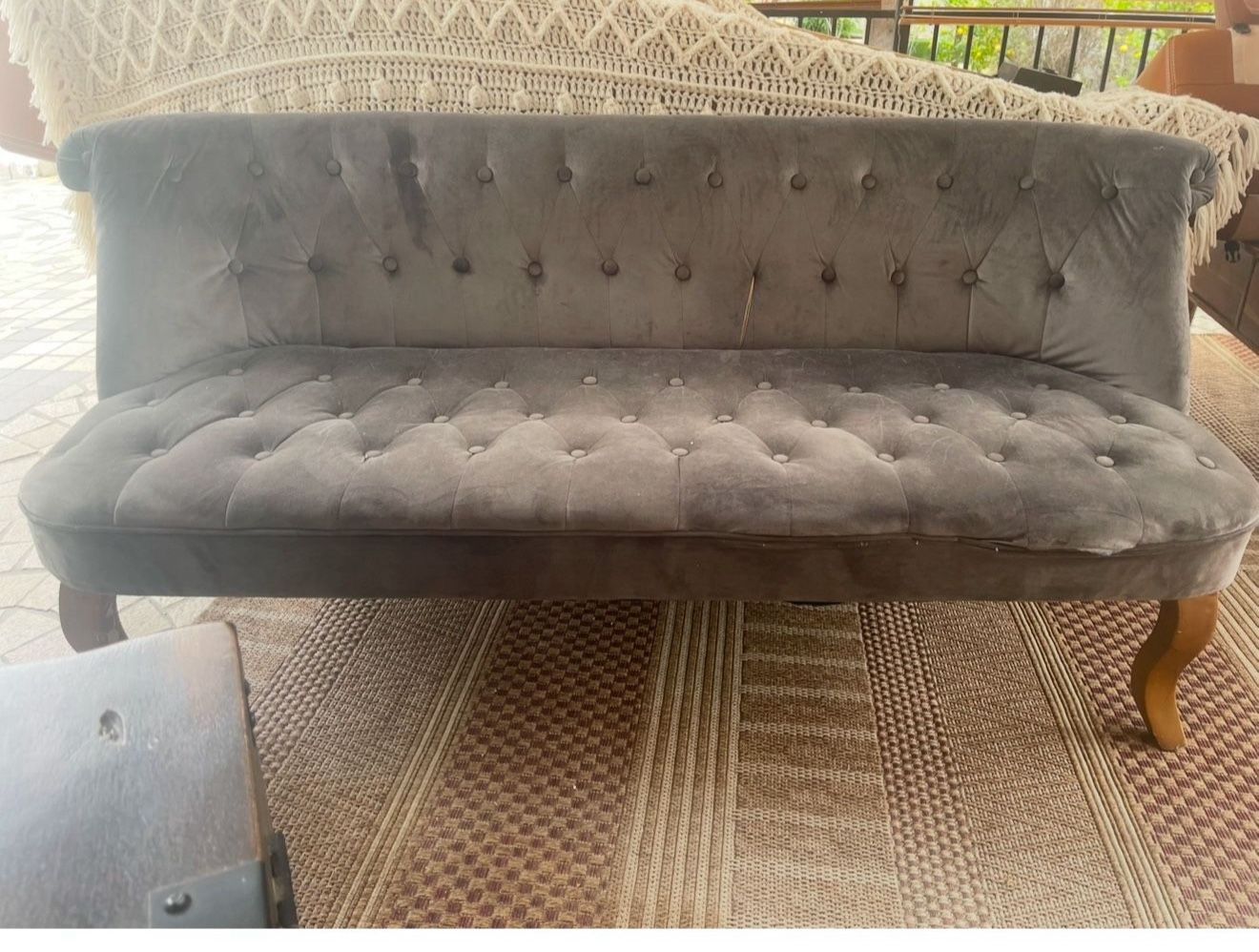 Suede Gray Sofa