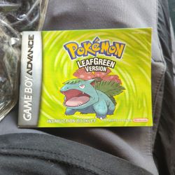 Pokemon Leaf Green Instruction Manual 