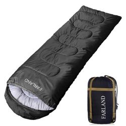 FARLAND Sleeping Bags 30℉ for Adults Teens Kids with Compression Sack Portable and Lightweight for 3-4 Season Camping, Hiking,Waterproof, Backpacking 