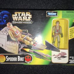 Star Wars: The Power of the Force - Speeder Bike w/ Rebel Pilot - NEW!
