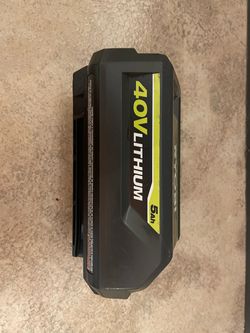 40V Ryobi Battery 5.0