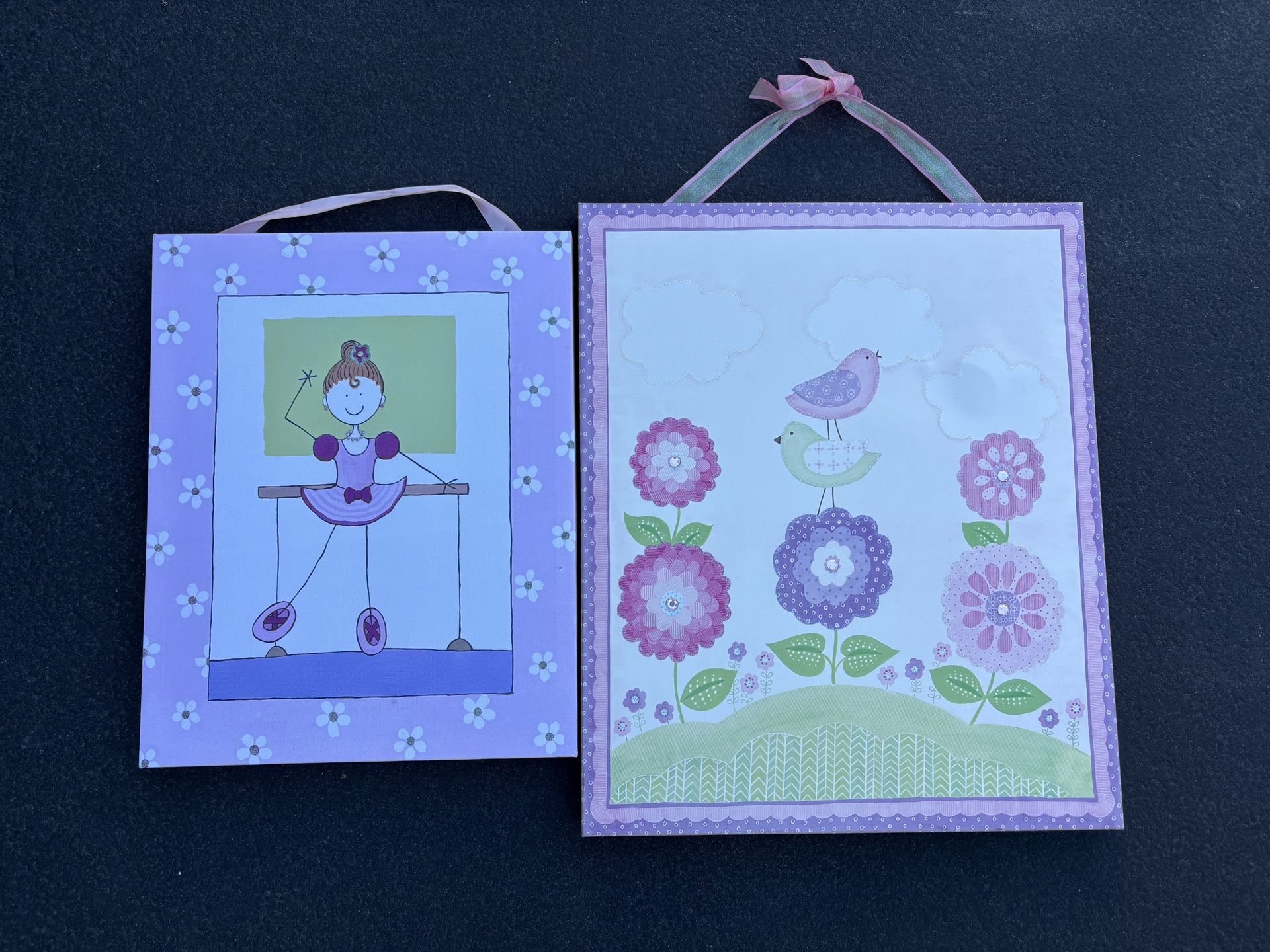 Paintings for Nursery Child’s Girl’s Bedroom Playroom 