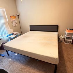 Zinus king bed frame and Mattress