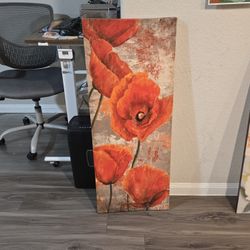 Flowers On Canvas