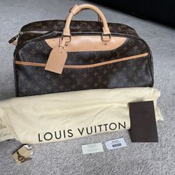 Louis Vuitton Luxury Travel Suitcase Bag Authentic 