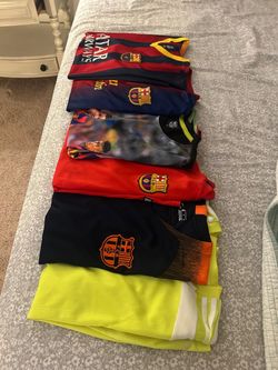 FC Barcelona Soccer Jersey Bundle (6 Jerseys)
