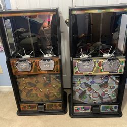2 Coin Operated Vending Machines For Toy Capsules Bouncy Balls Stickers Tattoos