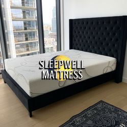 New Queen Bed Frame With Mattress 